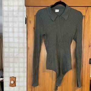 Ribbed Long Sleeve Bodysuit